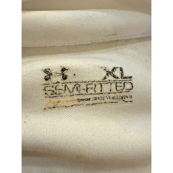 Under Armour Jacket Mens Large White Black Full Zip ColdGear Athletic Casual - Picture 4 of 5